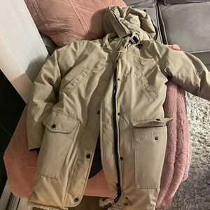 Canada Goose Beige Parka (Size L)